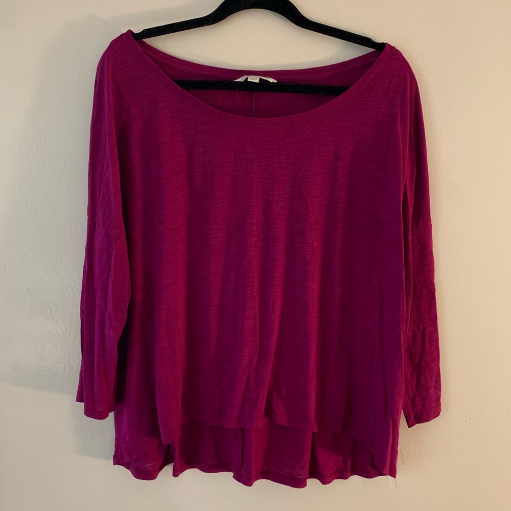 Magenta T-Shirt Blouse